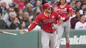 ▲楚奧特（Mike Trout）敲出個人本季第2支超過450英尺全壘打。（圖／美聯社／達志影像）