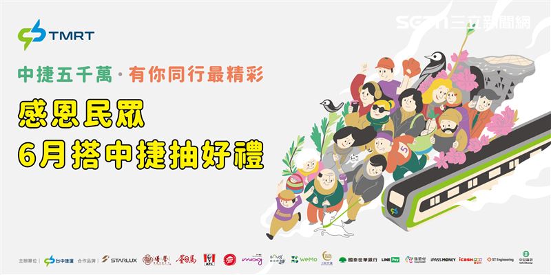 台中捷運通車邁入第5年，預計6月份將突破5,000萬人次里程碑。（圖／翻攝畫面）