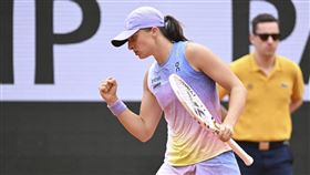 ▲衛冕冠軍斯威雅蒂（Iga Swiatek）連續4年晉級法網4強。（圖／美聯社／達志影像）