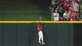 ▲佛里迪（TJ Friedl）沒收追平2分砲。（圖／美聯社／達志影像）