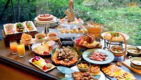 台北萬豪Garden Kitchen下午茶。（圖／飯店旅宿業者提供）