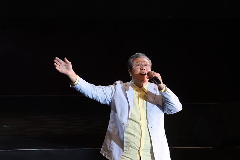 楊烈今晚現身《挺自由愛台灣公益音樂會》。(圖/記者鄭孟晃攝影)