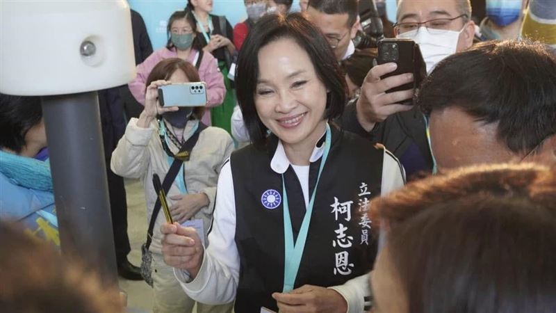 柯志恩公開點名綠營2將是她對手。(圖/翻攝畫面)