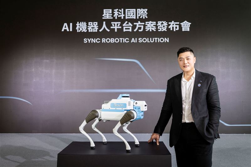 星科國際董事長郭守富說AI 機器人平台方案是星科國際在物理 AI 領域的一大步。（圖／業者提供）