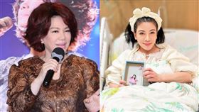 蔡琴（左）到醫院探視陳文茜（右）。（組合圖／記者鄭孟晃攝影、翻攝自臉書）