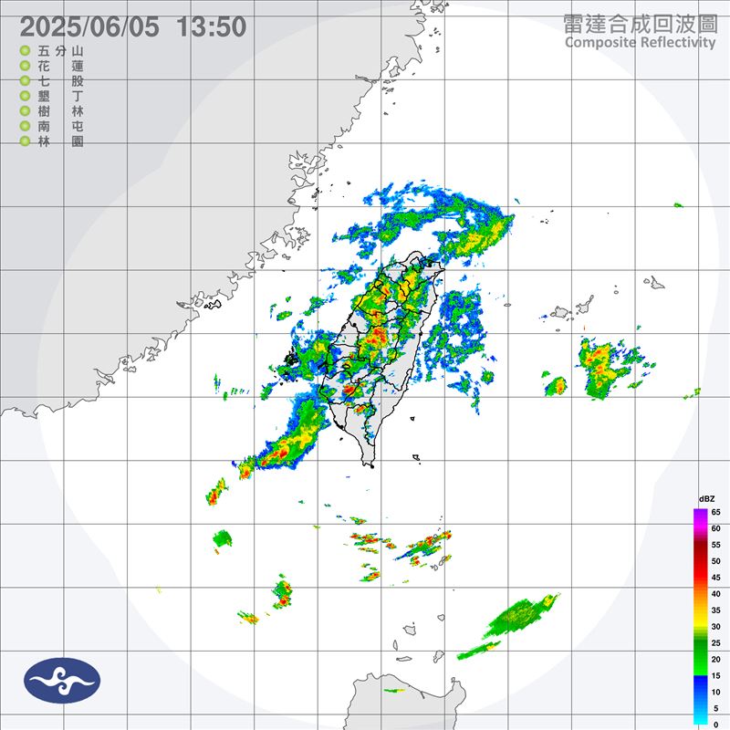 中央氣象署針對「臺中市、南投縣」發布大雷雨即時訊息。（圖／翻攝自中央氣象署）