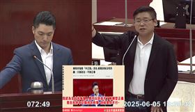 ▲蔣萬安、陳賢蔚因中正路改名吵起來（圖／翻攝自台北市議會YT）