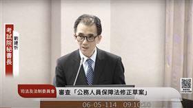 ▲劉建忻備詢時突然暈倒。（圖／翻攝自國會頻道）