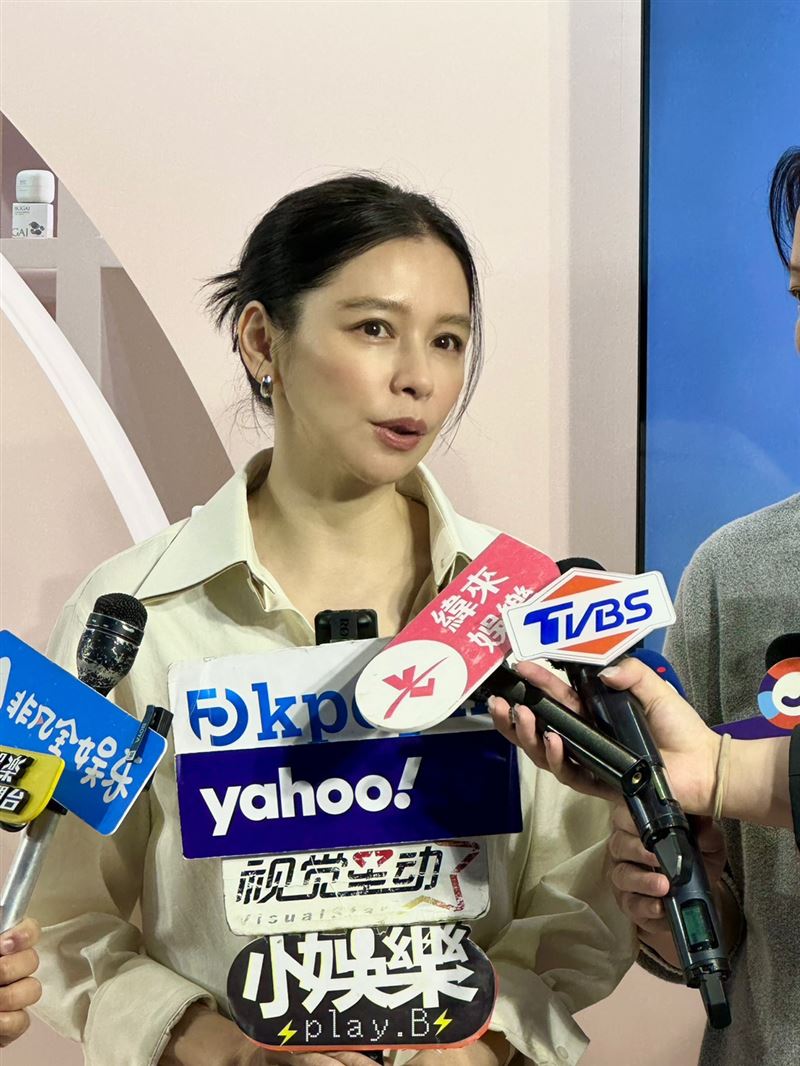 徐若瑄表示近來剛做完身體檢查,甲狀腺指數都正常。(圖/記者林汝珊攝影)