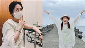 楊小黎腿被海鮮刺傷。（圖／翻攝自臉書）