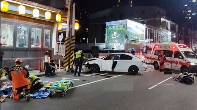 新北市37歲李姓男房仲,去年涉嫌吸「喪屍菸彈」(依托咪酯)開車上路暴衝肇事。(圖/翻攝畫面)