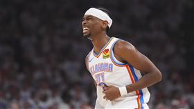 ▲亞歷山大（Shai Gilgeous-Alexander）第一節攻下12分。（圖／美聯社／達志影像）