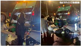 台南,垃圾車,書包,塑膠袋