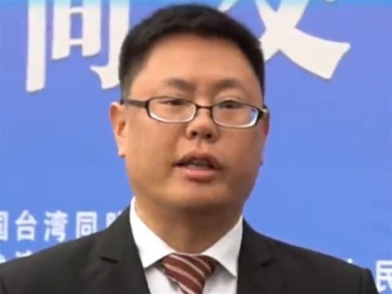 張立齊(圖)經常在中國接受訪問。(圖/翻攝海峽之聲微博)