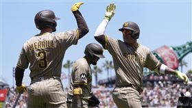 ▲馬查多（Manny Machado）敲出大聯盟生涯第350轟。（圖／美聯社／達志影像）