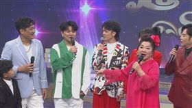 楊哲（左起）、曾治豪上郭忠祐、白冰冰、陽帆節目。（圖／民視提供）