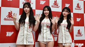 ▲味全龍「韓籍3本柱」權喜原、李多慧、金娜妍。（圖／記者劉彥池攝影）