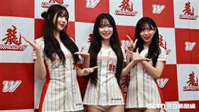 ▲味全龍「韓籍3本柱」權喜原、李多慧、金娜妍。（圖／記者劉彥池攝影）