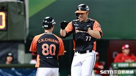 ▲中職36年，統一獅指定打擊林安可和陳傑憲擊出「背靠背」全壘打。（圖／記者劉彥池攝影）