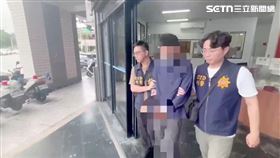 ▲警方訊後將邱男依準強盜未遂↓欸造文書等罪嫌移送法辦。（圖／翻攝畫面）