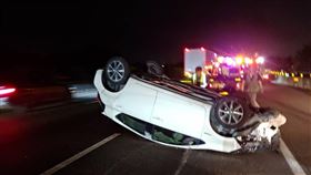 車禍,國道一號,高雄段,翻覆