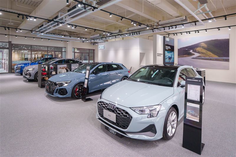 內部空間規劃以「Audi Progressive Retail」原廠設計概念打造。（Audi提供）