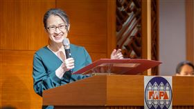 副總統蕭美琴7日出席「台灣人公共事務會（FAPA）青年培訓營晚宴」。（圖／總統府提供)