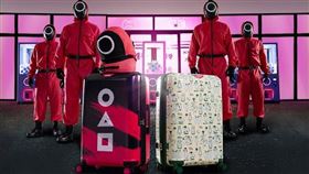 American Tourister x《魷魚遊戲》」限量聯名系列，充滿戲劇張力與潮流感。（圖／品牌業者提供）