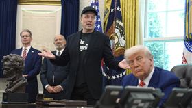 馬斯克川普。（圖／美聯社／達志影像）