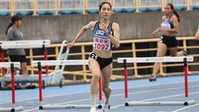 ▲「跨欄女神」羅佩琳在台灣國際田徑公開賽女子400公尺跨欄預賽就飆出57秒44破個人最佳。（圖／中華民國田徑協會提供） 