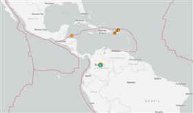 哥倫比亞規模6.3強震（圖／翻攝自美國地質調查局）