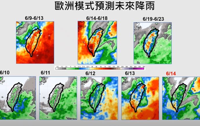 賈新興表示,未來10日大致為午後西北雨的天氣型態。(圖/翻攝自賈新興YouTube頻道)