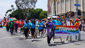 台灣隊參與洛杉磯同志遊行