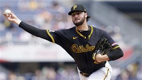 ▲海盜王牌斯金斯（Paul Skenes）7.2局完封費城依舊無緣勝投。（圖／美聯社／達志影像）