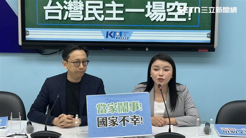 針對卓榮泰「輪迴說」,國民黨團批評,這凸顯中央政府集權又集錢的心態。(圖/記者詹宜庭攝影)