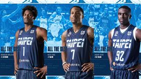 ▲台北富邦勇士季後一口氣3Q了三位洋將沃特斯、金恩與柏德。（合成圖／富邦勇士提供） 