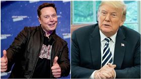 圖／翻攝自馬斯克IG、川普X