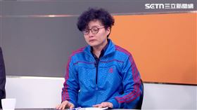 ▲吳靜怡哽咽認了不該上台跟徐巧芯辯論。（圖／前進新台灣）