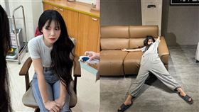 李多慧病倒，大讚台灣醫療，「一天就好了」。（圖／翻攝自Thread @le_dahye）