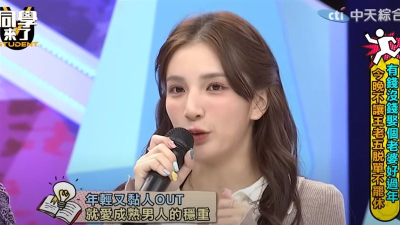 Dora揭擇偶喜好(圖/翻攝同學來了YT)