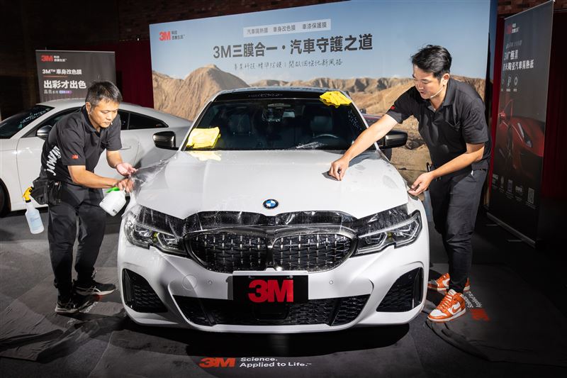 3M可是全球烤漆保護膜,技術源自軍用航空、專業賽車。(犀牛皮)。(3M提供)