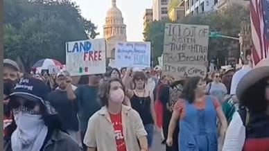 聲援洛杉磯!德州大城反川普湧抗議人潮