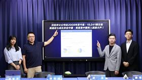 ▲楊智伃（左起）、張斯綱、凌濤、康晉瑜10日出席國民黨「揭露關鍵資料打臉沈伯洋家族！民進黨抹紅自食惡果」記者會。（圖／國民黨提供）