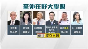 藍廢紅統吞1200。黨外在野大聯盟