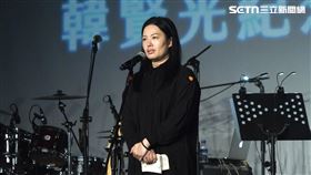 韓賢光遺孀Gina淚灑追思音樂會。（圖／記者趙于瑩攝影）