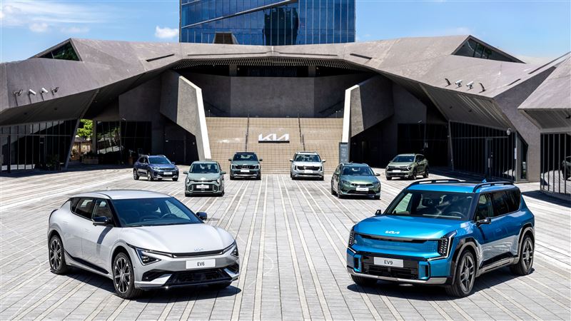 Kia EV6搭載 新一代84kWh大容量電池,單次充電續航力一口氣衝到667公里。(Kia提供)