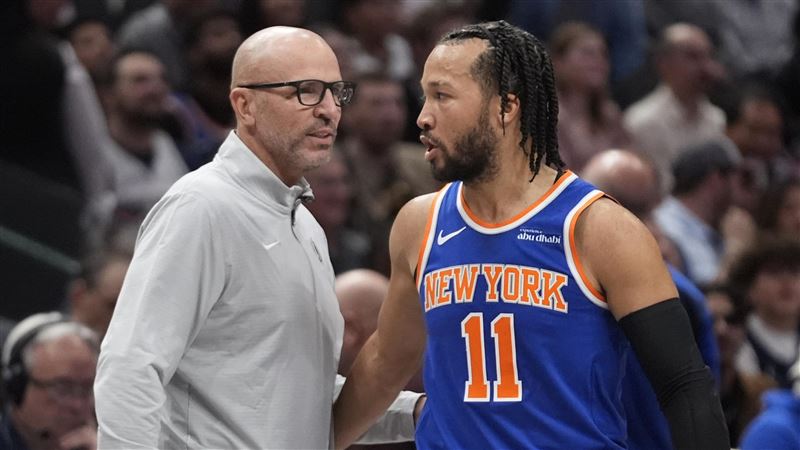 基德(Jason Kidd)曾在2021-22年賽季執教過布朗森(Jalen Brunson)。(圖/美聯社/達志影像)