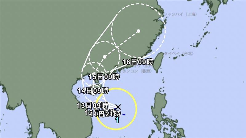 颱風「蝴蝶」生成　最新預測路徑出爐