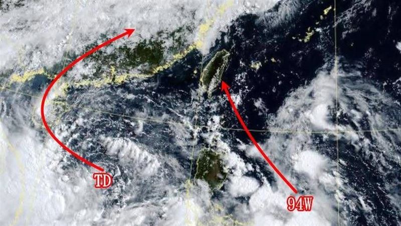 不只蝴蝶颱風！94W增強北上「明抵東部」