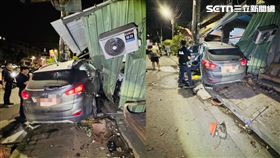 高雄大寮區,少年,毒品,民宅,租賃車,乘客,電桿,鐵門,無照,友人▲圖片描述。（圖／翻攝畫面）